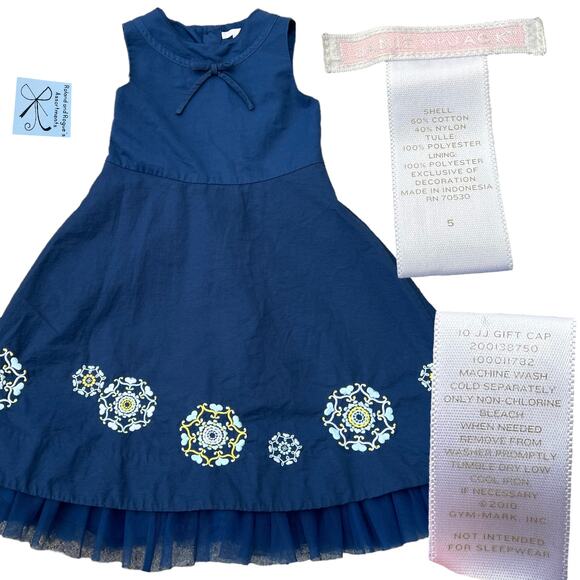 Janie and Jack 10 JJ Gift Cap Dress Kids Sz 5